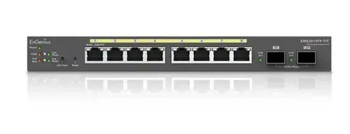 Switch EnGenius EWS2910FP-FIT, 8 porturi Gigabit POE, 2 porturi SFP, putere 110W, cu management