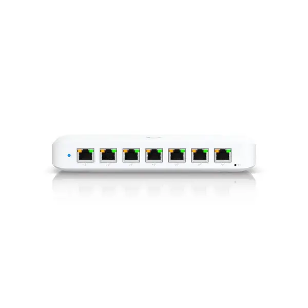 Switch Gigabit Ubiquiti USW-ULTRA-210W, 8 porturi, 16 Gbit/s, 202 W, Layer 2, PoE++, cu management