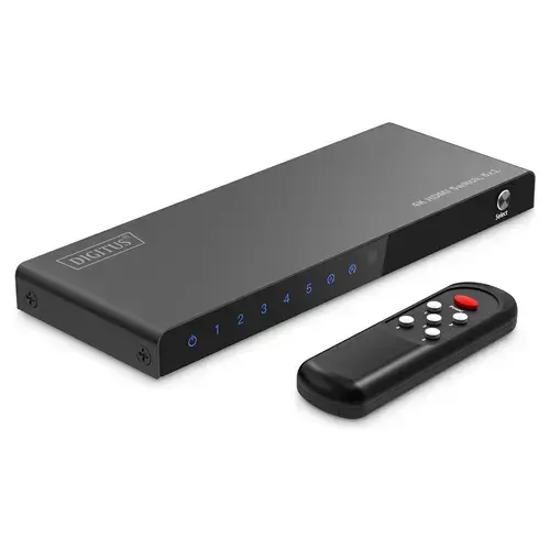 Switch HDMI 8K Digitus DS-55334, 5 x HDMI, Negru