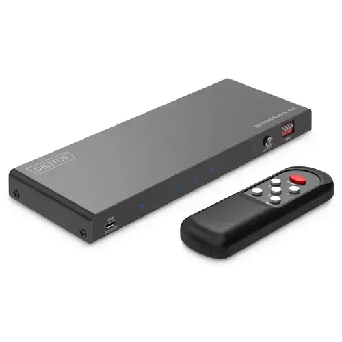Switch HDMI 8K Digitus DS-55335, 282221, 5 x HDMI, Negru