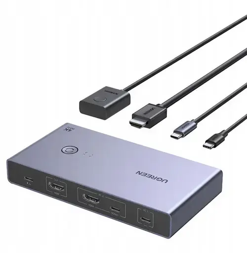 Switch KVM UGREEN CM731, USB-C + HDMI (Gri)