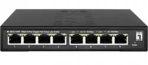 Switch Level One GES-2108P, 8 porturi, PoE