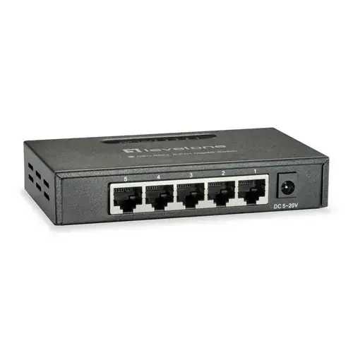 Switch Level One GEU-0523, 5 Porturi Gigabit (Negru)