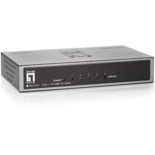Switch LevelOne FEU-0511, 4 porturi