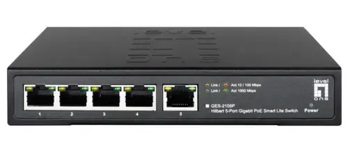 Switch LevelOne GES-2105P, 4 Porturi, 10 Gbps, PoE