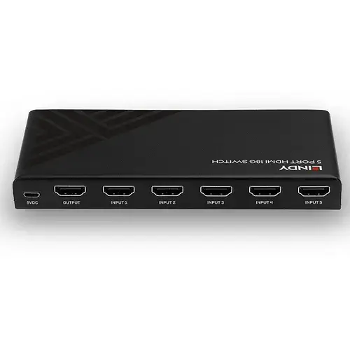 Switch Lindy 5 Port HDMI 18G