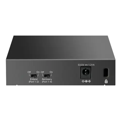 Switch LiteWave, 5 porturi RJ45 Gigabit, 4xPoE+, Unmanaged - TP-Link LS105GP