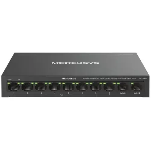 Switch Mercusys MS110CP, 8 porturi, PoE+
