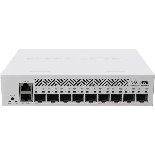 Switch MIKROTIK CRS310-1G-5S-4S+OUT CLOUD NETFIBER 9 1X GE 5X SFP 4X SFP+ ROUTEROS L5