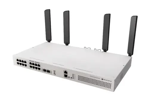 Switch Mikrotik CRS418-8P-8G-2S+5axQ2axQ-RM, 19xLAN, 17xGigabit, 8xPoE, 2xSFP, 225W