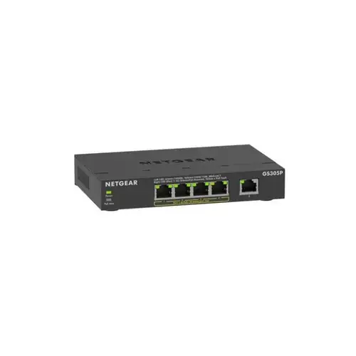 Switch Netgear GS305Pv3, 5 porturi (4 PoE+)