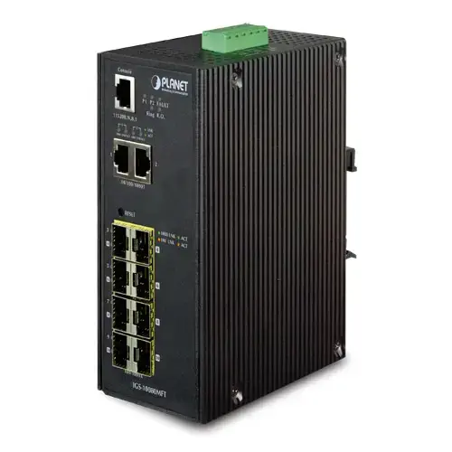 Switch Planet Industrial IGS-10080MFT 8-Port SFP + 2-Port Gigabit igs-10080mft