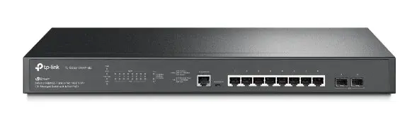 Switch PoE 11 porturi, Tp-Link TL-SG3210XHP-M2, 8x RJ45 Gigabit, 2x SFP, 1x RJ45 consola, 1x Micro USB, 240W, management L2+