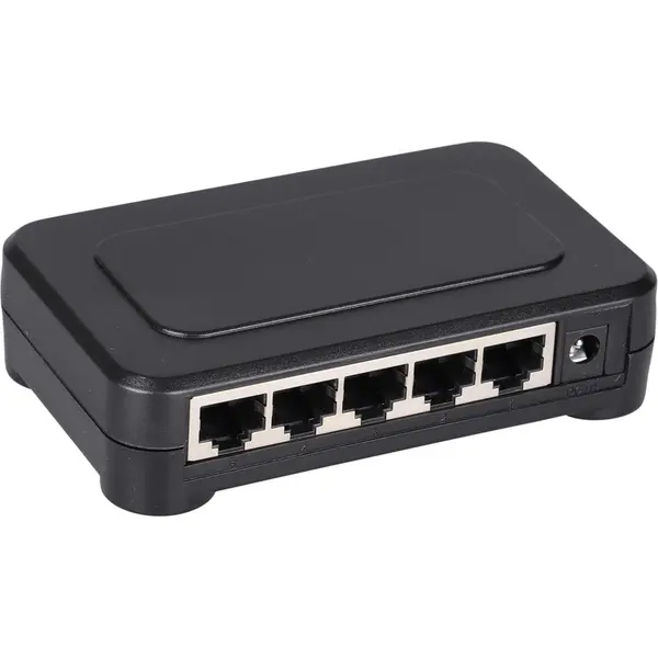 SWITCH Q-LINK; model: 20CL38; PORTURI: 5 x RJ-45 10/100/1000 NOU