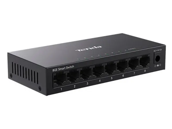Switch retea business Tenda TND-TEG2208D, 8 porturi RJ45 1Gbps, management cloud si local, VLAN, agregare, carcasa metalica, 16Gbps