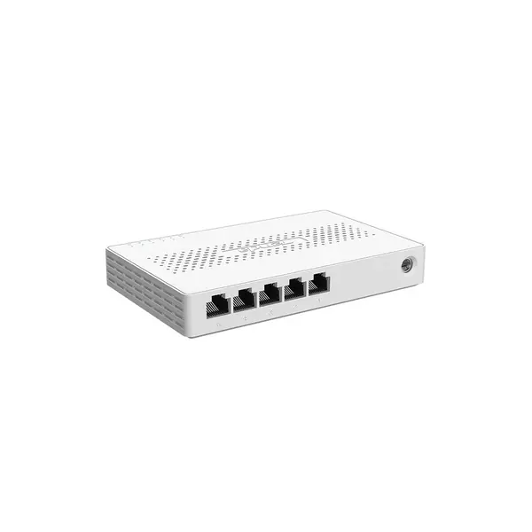Switch retea Tenda TND-SM105, 5 porturi RJ45 2.5Gbps, fara management, 25Gbps, carcasa plastic, montare perete/birou