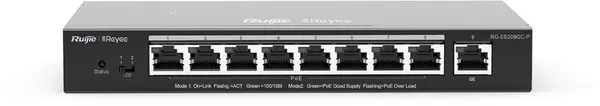 Switch Ruijie - RG-ES209GC-P, 9 porturi, negru