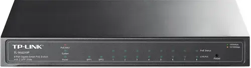 Switch Smart TP-Link TL-SG2210P, 8 porturi PoE + 2 sloturi SFP
