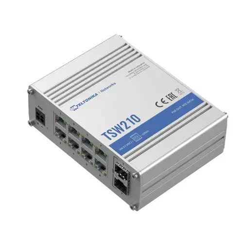 Switch Teltonika 4779051840243, 8x RJ45 Gigabit, 2x SFP