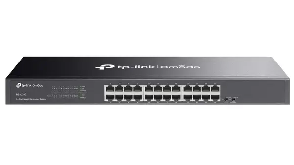 Switch Tp-Link Omada DS1024G, 24 porturi Gb RJ45, montare in rack 19 inch, plug and play