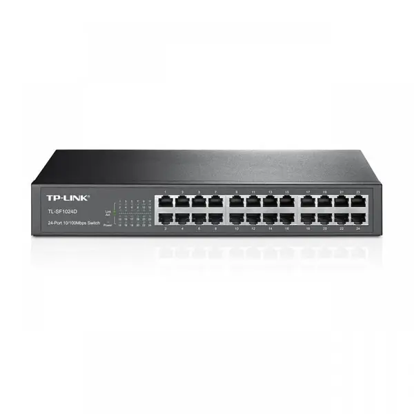 Switch TP-Link TL-SF1024D, 24 porturi 10/100Mbps, Desktop/ Rackmount, 13 metal