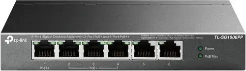 Switch Tp-Link TL-SG1006PP, Gigabit, 6 Porturi, PoE