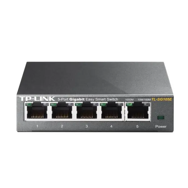 Switch TP-Link TL-SG105E, 5 porturi, 10/100/1000 Mbps