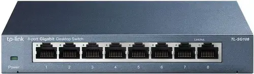 Switch TP-Link TL-SG108, 8 porturi, Gigabit, Carcasa metalica