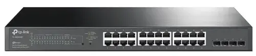 Switch TP-LINK TL-SG3428MP, 24 Porturi, Gigabit, PoE (Negru)