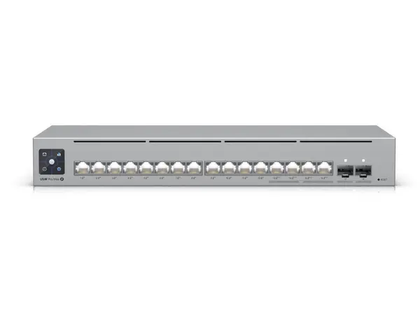 Switch Ubiquiti UniFi USW-PRO-MAX-16-POE, 16 porturi PoE+, 2 porturi SFP+, 180W