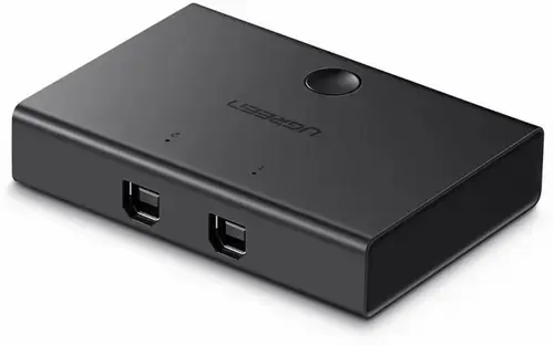 Switch USB Ugreen US158, 2 x USB-B (Negru)