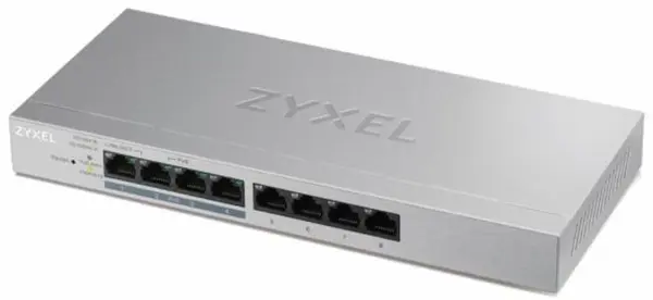 Switch ZyXEL - GS-1200-8HPV2, 8 porturi, argintiu