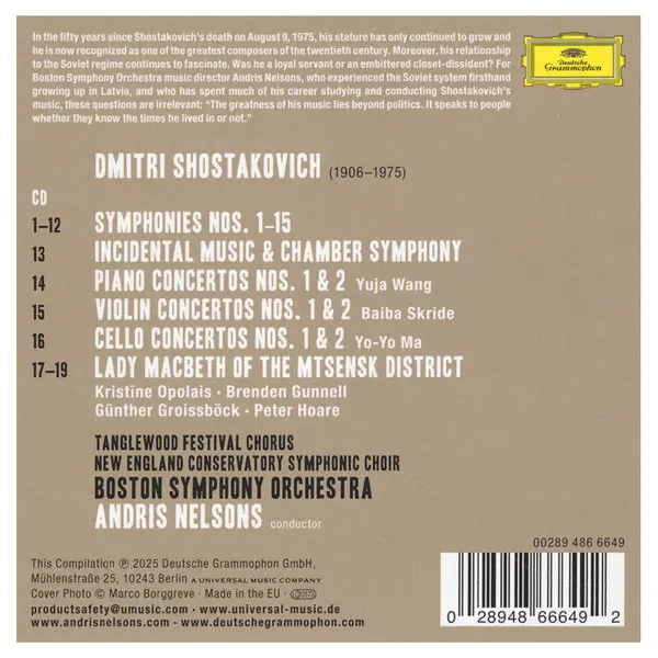 Symphonies - Concertos - Lady Macbeth | Dmitri Shostakovich, Yuja Wang, Baiba Skride