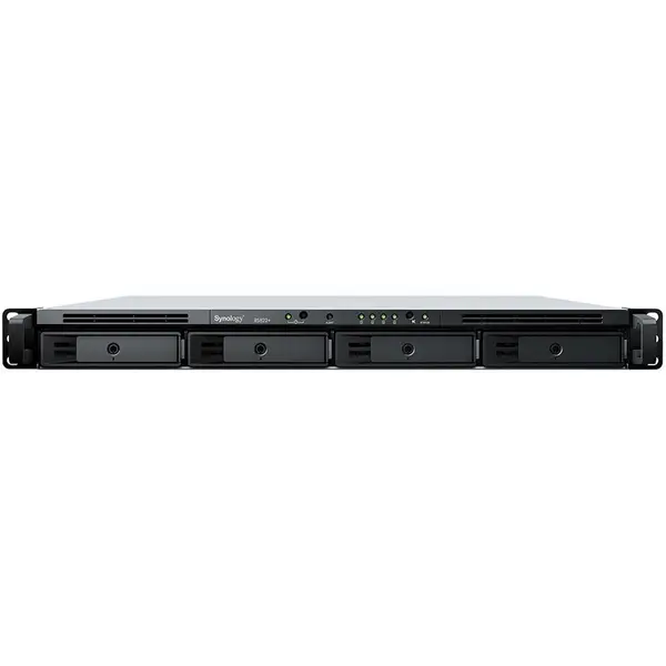 Synology Network Attached Storage Synology 1U RackStation RS822+, Procesor AMD Ryzen™ V1500B, 2 GB DDR4, 4-Bay, 4 x Gigabit LAN, 2 x USB 3.2, 1 x eSATA, PCIe Expansion
