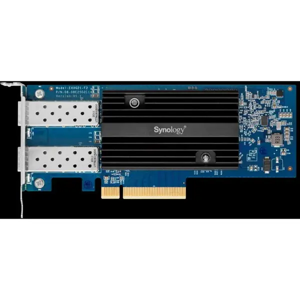 Synology Placa de Retea Synology E25G30-F2, Dual-Port 25GbE SFP28, PCIe 3.0 x8