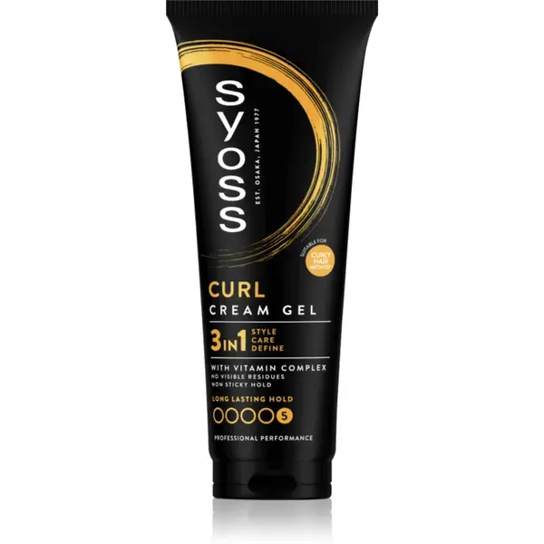 Syoss Curl Cream Gel cremă styling pentru definirea buclelor cu textura de gel 250 ml