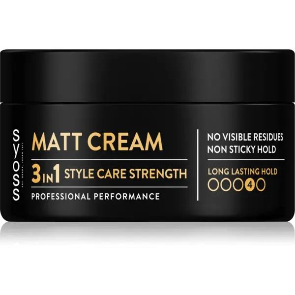 Syoss Matt Cream pasta pentru styling mata pentru fixare și formă 100 ml