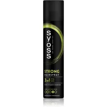Syoss Strong Hold Hairspray spray de păr cu fixare puternică 3 in 1