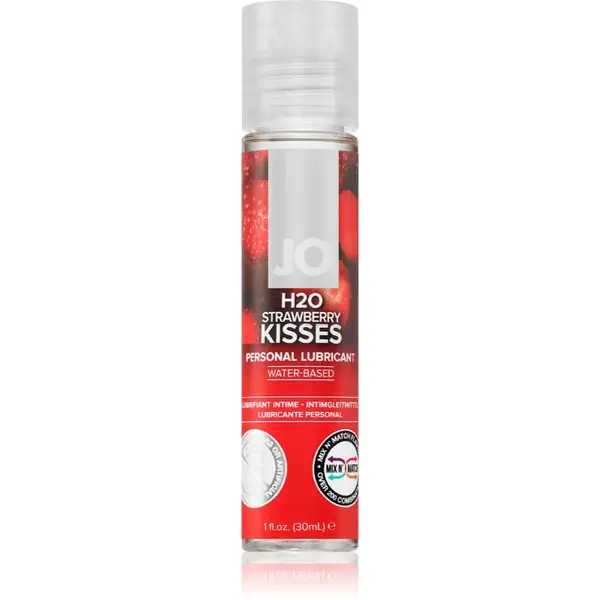 System JO H2O gel lubrifiant cu aromă Strawberry Kisses 30 ml