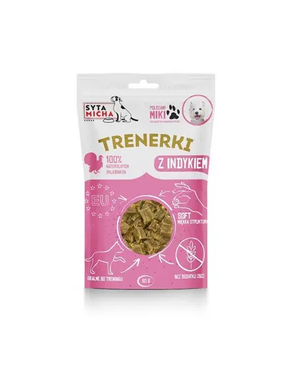 SYTA MICHA Recompense pentru dresaj cu curcan pentru câini 80 g