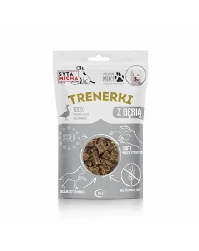 SYTA MICHA Recompense pentru dresaj cu gâscă pentru câini 80 g.