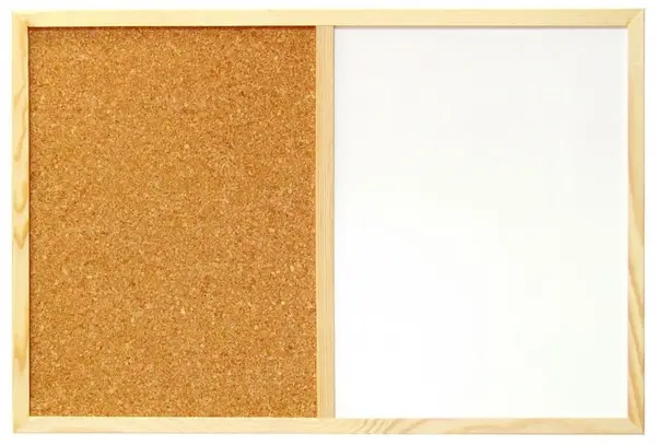 Tabla combinată Bi-Office - 60 x 40 cm, parte magnetică și plută
