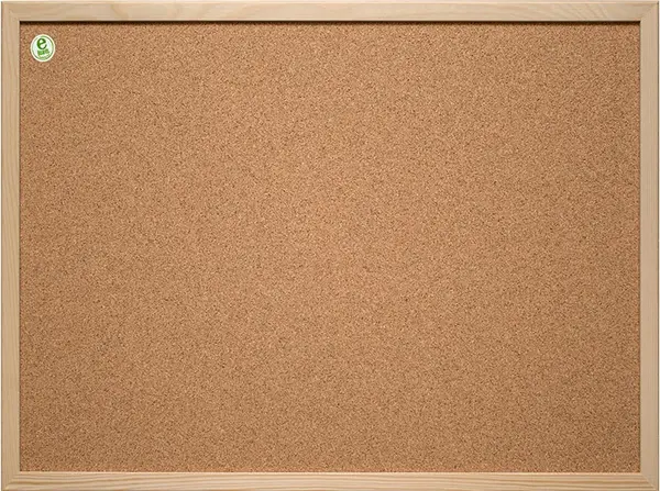 Tablă de pluta cu ramă din lemn 2x3 - 30 x 45 cm