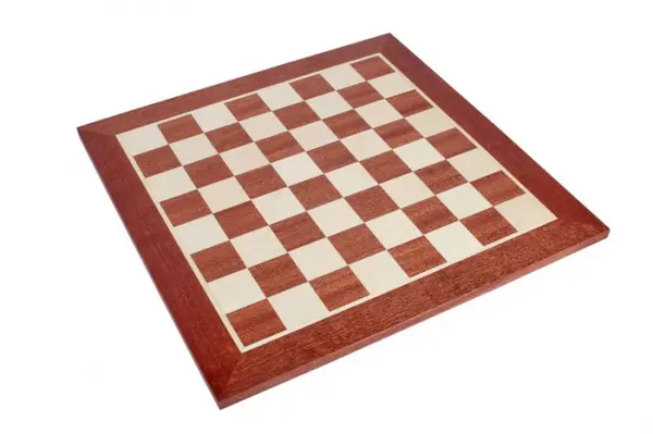 Tabla de sah -lemn mahon, 48 x 48 cm, patrat 50 mm (cu sau fara notatie)