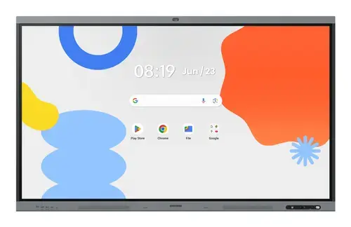 Tabla interactiva Samsung 75inch Seria WA75FX-P LH75WAFPLGCXEN, 4K UHD (3840 x 2160), Wi-Fi, Bluetooth, 8 ms, 16GB RAM, 128GB Flash, Camera 48MP, Android (Gri)
