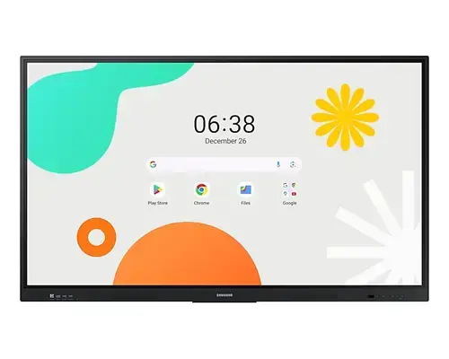 Tabla interactiva Samsung 75inch Signage Seria WAF LH75WAFWLGCXEN, 4K UHD (3840 x 2160), 40 puncte, Wi-Fi 5, Bluetooth, 8 ms, Android