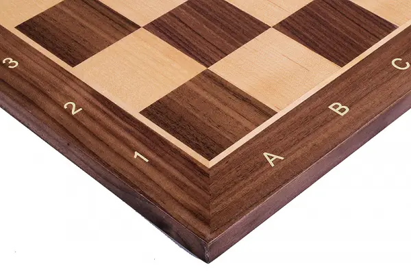 Tabla lemn no 6 - nuc artar 52 x 52 cm, patrat 55 mm, cu notatie