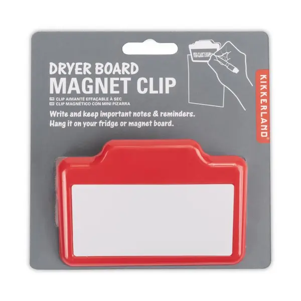 Tabla magnetica - Dryer Board Magnet Clip | Kikkerland