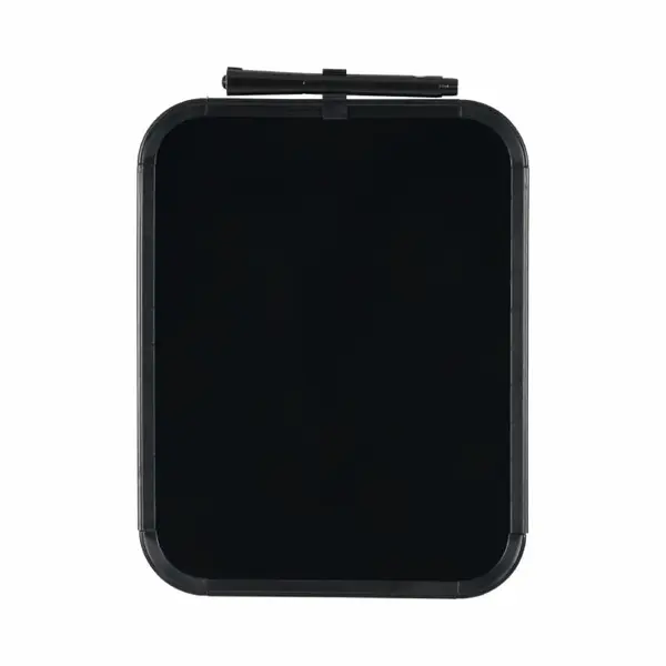 Tabla magnetica neagra 28 x 36 cm rama plastic neagra Bi-Silque Tabla magnetica neagra 28 x 36 cm rama plastic neagra Bi-Silque