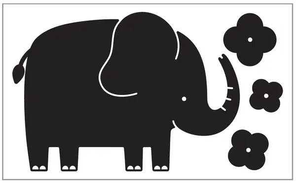 Tabla neagra de perete APLI - Elefant